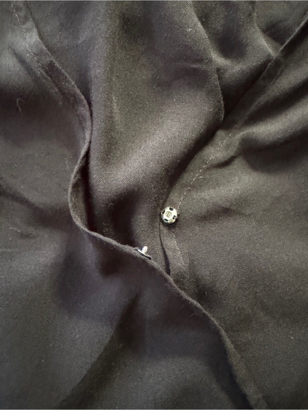 Velvet by Graham & Spencer Black Draped V-Neck Blouse - Picture 4 of 5
